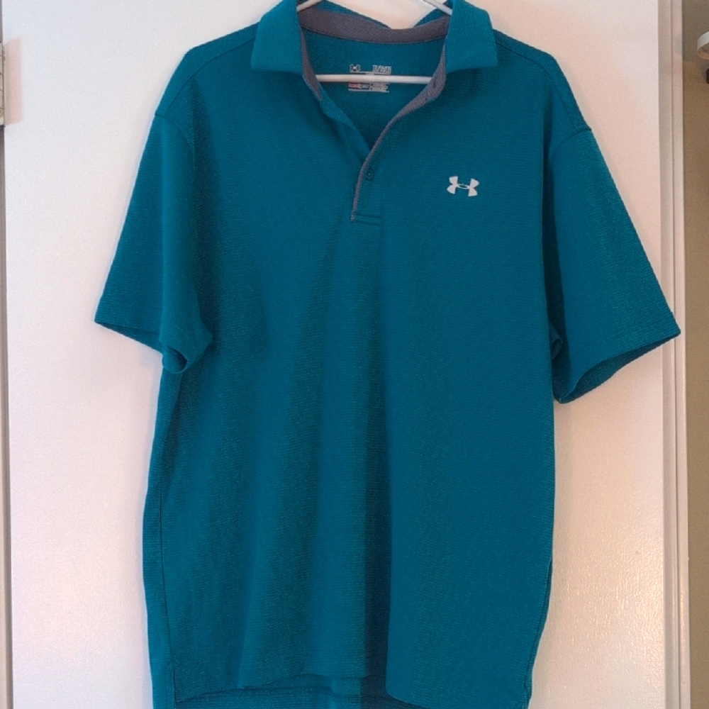 Under Armour Men's Teal Polo Shirt